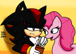 Size: 1832x1320 | Tagged: safe, artist:soul-yagami64, pinkie pie, g4, chris chan, crossover, edgy the hedgie, male, shadow the hedgehog, sonic the hedgehog, sonic the hedgehog (series)