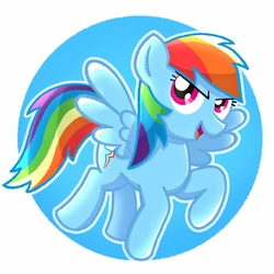 Size: 1209x1209 | Tagged: safe, artist:grapegingerale, rainbow dash, g4, female, simple background, solo