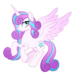 Size: 759x792 | Tagged: safe, artist:emera33, edit, princess flurry heart, pony, g4, female, older, older flurry heart, simple background, solo, white background