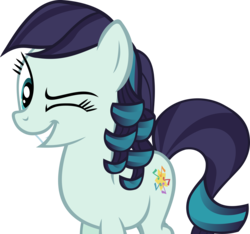 Size: 5282x4948 | Tagged: safe, artist:ironm17, coloratura, g4, absurd resolution, female, grin, one eye closed, rara, simple background, smiling, solo, transparent background, vector, wink