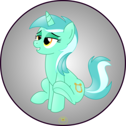 Size: 5000x5000 | Tagged: safe, artist:lakword, lyra heartstrings, pony, unicorn, g4, absurd resolution, female, happy, mare, relaxing, silly, simple background, sitting, smiling, solo, transparent background