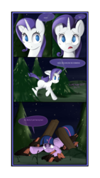 Size: 1024x1812 | Tagged: safe, artist:posionjoke, rarity, twilight sparkle, comic:spite, g4, broken horn, comic, horn