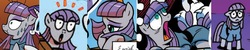 Size: 1600x317 | Tagged: safe, artist:brenda hickey, edit, idw, official comic, maud pie, earth pony, pony, friends forever #29, g4, my little pony: friends forever, collage, comic, expressions, faic, off model