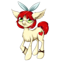 Size: 1500x1500 | Tagged: safe, artist:awkwardlyanonymous, oc, oc only, oc:crisp apple, earth pony, pony, female, filly, solo