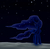 Size: 2221x2163 | Tagged: safe, artist:dragonataxia, princess luna, alicorn, pony, g4, eyes closed, high res, moon, stars