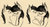 Size: 2813x1509 | Tagged: safe, artist:lunebat, oc, oc only, oc:lunette, oc:silver wind, bat pony, blushing, colt, female, kissing, male, mare, monochrome, shipping, silvette, sketch