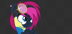 Size: 2250x1080 | Tagged: safe, artist:noah-x3, oc, oc only, oc:neon flare, pegasus, pony, clothes, cute, female, goggles, heart, mare, pouting, show accurate, solo, uniform, wonderbolt trainee uniform