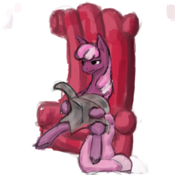 Size: 1280x1280 | Tagged: safe, artist:erijt, cheerilee, earth pony, pony, g4, couch, female, mare, newspaper, sitting, solo