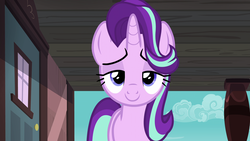 Size: 1920x1080 | Tagged: safe, screencap, starlight glimmer, pony, unicorn, g4, uncommon bond, female, lidded eyes, looking at you, mare, smiling, solo