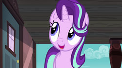 Size: 1920x1080 | Tagged: safe, screencap, starlight glimmer, pony, unicorn, g4, uncommon bond, cute, female, glimmerbetes, mare, open mouth, solo