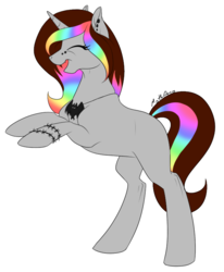 Size: 646x783 | Tagged: safe, artist:mythpony, oc, oc only, oc:marie, pony, unicorn, female, mare, rearing, simple background, solo, white background