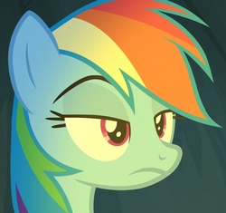 Size: 1000x940 | Tagged: safe, screencap, rainbow dash, g4, bored, cropped, female, light, solo