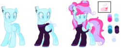 Size: 1024x407 | Tagged: safe, artist:bezziie, oc, oc only, oc:strawberry pie, pegasus, pony, bald, clothes, female, mare, reference sheet, simple background, solo, sweater, transparent background