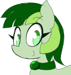 Size: 1865x1963 | Tagged: safe, artist:quarium, oc, oc only, oc:dainty drawn, earth pony, pony, bust, jewelry, male, necklace, simple background, solo, stallion, white background