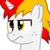 Size: 800x800 | Tagged: safe, artist:toyminator900, oc, oc only, oc:shimmering blaze, pony, unicorn, freckles, simple background, solo, torn ear, transparent background