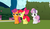 Size: 2560x1476 | Tagged: safe, screencap, apple bloom, scootaloo, sweetie belle, earth pony, pegasus, pony, unicorn, g4, the return of harmony, canterlot hedge maze, canterlot sculpture garden, cutie mark crusaders, female, filly, hedge maze, maze, trio