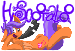 Size: 850x586 | Tagged: safe, artist:lincolm, scootaloo, g4, changeling hybrid, female, hi scootaloo, simple background, solo, transparent background
