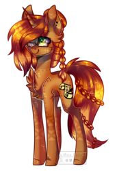 Size: 1543x2221 | Tagged: safe, artist:huirou, oc, oc only, oc:ceaysy ty, pony, unicorn, female, glasses, mare, simple background, solo, transparent background