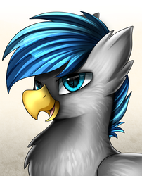 Size: 1424x1764 | Tagged: safe, artist:pridark, oc, oc only, griffon, beak, open beak, solo