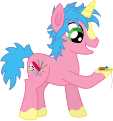 Size: 1961x2112 | Tagged: safe, artist:malte279, oc, oc only, oc:multi purpose, pony, unicorn, artist, free to use, simple background, solo, transparent background