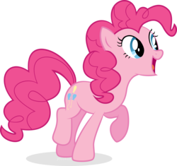 Size: 1324x1247 | Tagged: safe, artist:ponkus, pinkie pie, earth pony, pony, g4, female, happy, simple background, solo, transparent background, vector