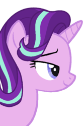 Size: 442x670 | Tagged: safe, artist:dookin, starlight glimmer, pony, unicorn, g4, female, lidded eyes, mare, show accurate, simple background, smiling, smirk, solo, transparent background, vector