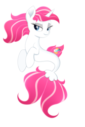 Size: 2372x3520 | Tagged: safe, artist:scarlet-spectrum, oc, oc only, oc:vixen, seapony (g4), commission, female, high res, mare, seaponified, seapony vixen, simple background, smiling, solo, species swap, transparent background