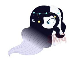 Size: 400x321 | Tagged: safe, artist:superrosey16, oc, oc only, oc:starry night, pony, bust, female, mare, portrait, simple background, solo, transparent background