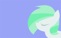 Size: 1632x1022 | Tagged: safe, artist:anonymousnekodos, oc, oc only, oc:peppermint, pony, bust, eyes closed, female, lineless, mare, portrait, solo, wallpaper