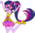 Size: 10247x9708 | Tagged: safe, artist:sugar-loop, sci-twi, twilight sparkle, equestria girls, equestria girls specials, g4, my little pony equestria girls: dance magic, .svg available, absurd resolution, clothes, dance magic (song), dress, female, glasses, jumping, ponied up, ponytail, simple background, solo, transparent background, vector, wingless