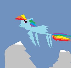 Size: 704x680 | Tagged: safe, artist:the_shave, derpibooru exclusive, rainbow dash, g4, 1000 hours in ms paint, female, solo, stylistic suck