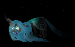 Size: 4992x3152 | Tagged: safe, artist:mr100dragon100, queen chrysalis, changeling, changeling queen, g4, crying, darkness, female, former queen chrysalis, light, rotting, sad