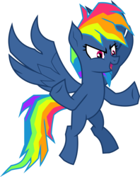 Size: 6400x8079 | Tagged: safe, artist:parclytaxel, part of a set, rainbow dash, pegasus, pony, g4, secrets and pies, .svg available, absurd resolution, evil pie hater dash, female, flying, mare, open mouth, simple background, solo, transparent background, vector