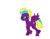 Size: 830x650 | Tagged: safe, oc, oc only, oc:purple trash, pegasus, pony, female, glasses, mare, purple, recycle bin