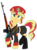 Size: 1256x1716 | Tagged: safe, artist:xphil1998, sunset shimmer, pony, unicorn, g4, beret, boots, clothes, command and conquer, crossover, dragunov, dragunov svd, epaulettes, female, glowing horn, gun, hat, hooves, horn, looking at you, magic, mare, midriff, military uniform, natasha volkova, optical sight, red alert, red alert 3, rifle, shoes, simple background, sniper, sniper rifle, sniperskya vintovka dragunova, solo, soviet shimmer, svd, telekinesis, transparent background, weapon