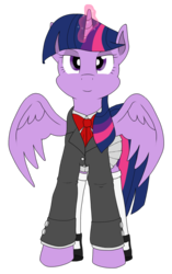 Size: 957x1522 | Tagged: safe, artist:xphil1998, twilight sparkle, alicorn, pony, g4, clothes, command and conquer, crossover, female, glowing horn, horn, mare, mary janes, pleated skirt, red alert, red alert 3, shoes, simple background, skirt, socks, solo, transparent background, twilight sparkle (alicorn), yuriko omega