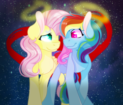 Size: 3992x3432 | Tagged: safe, artist:athena-moena, fluttershy, rainbow dash, pegasus, pony, g4, cute, female, high res, lesbian, ship:flutterdash, shipping