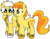 Size: 2193x1698 | Tagged: safe, artist:dinkyuniverse, peachy pie, sunny daze, g4, chest fluff, female, filly, foal, friendship, happy, simple background, transparent background, unshorn fetlocks