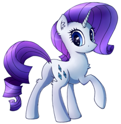 Size: 2431x2488 | Tagged: safe, artist:sentireaeris, rarity, pony, unicorn, g4, butt, dock, female, high res, looking back, mare, plot, raised hoof, simple background, smiling, solo, transparent background