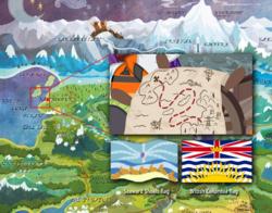 Size: 772x604 | Tagged: safe, g4, ppov, british columbia, flag, map, map of equestria, seaward shoals