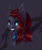 Size: 1596x1906 | Tagged: safe, artist:rokufuro, oc, oc only, oc:velvet night, bat pony, bat pony oc, bust, female, grin, mare, smiling, solo, ych result