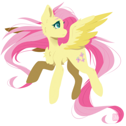 Size: 1818x1821 | Tagged: safe, artist:sonica98, fluttershy, pegasus, pony, g4, cheek fluff, chest fluff, female, floating, fluffy, flying, looking away, looking up, simple background, solo, spread wings, transparent background, turned head, wings