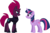 Size: 9546x6233 | Tagged: safe, artist:ejlightning007arts, tempest shadow, twilight sparkle, alicorn, pony, unicorn, g4, my little pony: the movie, absurd resolution, armor, broken horn, eye scar, female, horn, mare, scar, simple background, smiling, transparent background, twilight sparkle (alicorn)