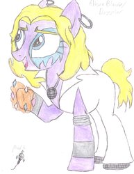Size: 2550x3300 | Tagged: safe, artist:aridne, pony, dazzler, high res, marvel, ponified, solo, traditional art