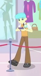 Size: 214x397 | Tagged: safe, screencap, bright idea, a fine line, equestria girls, equestria girls series, g4, background human, clothes, cropped, game, male, pants, shoes