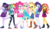 Size: 8192x4748 | Tagged: safe, applejack, fluttershy, pinkie pie, rainbow dash, rarity, sci-twi, sunset shimmer, twilight sparkle, human, equestria girls, g4, my little pony equestria girls: better together, absurd resolution, boots, bowtie, bracelet, clothes, converse, cute, dashabetes, diapinkes, dress, feet, female, fluttershy boho dress, freckles, glasses, hat, high heel boots, humane five, humane seven, humane six, jackabetes, jacket, jewelry, looking at you, mane six, pants, pantyhose, pose, raribetes, rarity peplum dress, sci-twiabetes, shimmerbetes, shirt, shoes, shyabetes, simple background, skirt, sneakers, socks, transparent background, twiabetes, vector