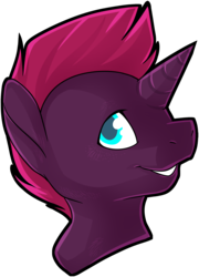 Size: 2502x3472 | Tagged: safe, artist:polyhexian, fizzlepop berrytwist, tempest shadow, pony, unicorn, g4, my little pony: the movie, baby, baby pony, colored, cute, female, foal, high res, simple background, smiling, solo, tempestbetes, transparent background, younger