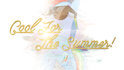 Size: 1920x1080 | Tagged: safe, artist:penguinsn1fan, rainbow dash, g4, cool for the summer, demi lovato, female, solo, song reference, sunglasses