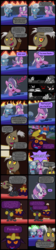 Size: 2000x8953 | Tagged: safe, artist:magerblutooth, diamond tiara, discord, silver spoon, oc, oc:dazzle, oc:il, oc:power cord, cat, imp, pony, comic:diamond and dazzle, g4, comic, contract, court, courtroom, female, filly, foal, trial, x was discord all along