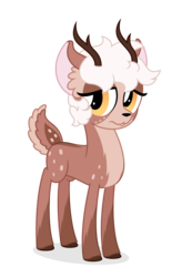 Size: 1975x3009 | Tagged: safe, artist:php11, oc, oc only, oc:sandy quinn, deer, 2018 community collab, derpibooru community collaboration, female, simple background, solo, transparent background, vector